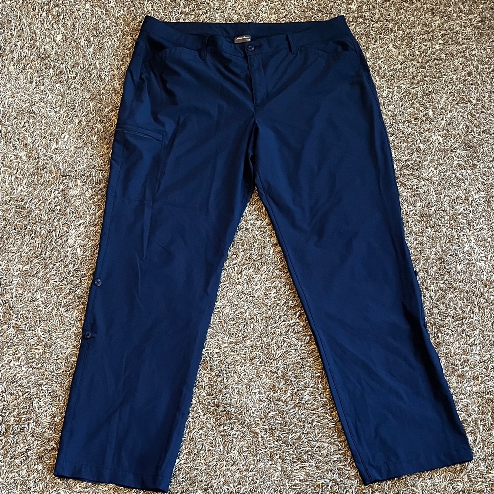 Eddie Bauer Women's Navy Cargo Pants
